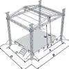 Easy Install Cheap Mobile Marquee Portable Stage 122x244 Deck for Out Door Big Concert
