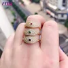 Wuzhou foxi evil eye ring gold plated fashion jewellery rings