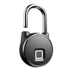 Smart Keyless Bluetooth Security Metal Waterproof Mini Fingerprint Padlock Suitable for House Door, Suitcase, Backpack, Bike