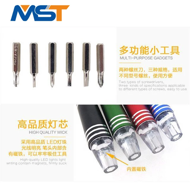 Promotional Customized Logo Multi-Screwdriver Metal Torch Tool Pen.jpg