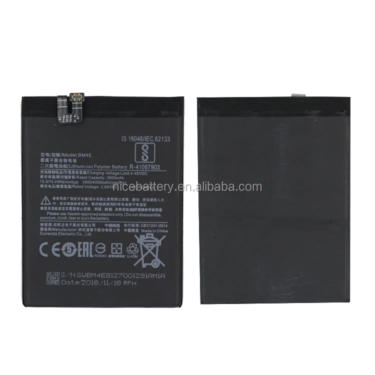 Original Bateria original para Xiaomi Pocophone F1 3.8V, 4000 mAh, BM4E 