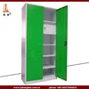 French standard Industrial Locker cabinet painted steel armoire 2 door wardrobe with mirror