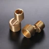 China mixer faucet accessories spare parts factory cartridge elbow eccentric screw thread connector nut DP-0190