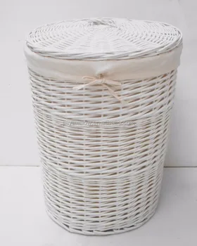 Durable Firm White Wicker And Cane Laundry Basket For Whole Durable Firm White Wicker And Cane Laundry Basket For Whole