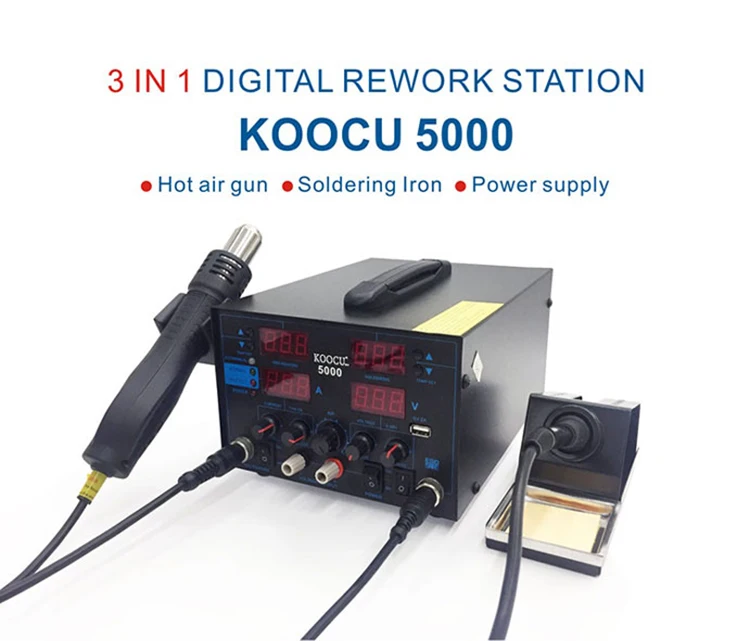 [koocu] 5000 Heat Gun Mobile Repairing Digital Rework Station Buy