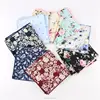 Fashionable Style 100% Silk Flower Design Handkerchief