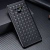 Custom Luxury textured mesh woven real leather soft breathable phone case for samsung s10plus s10 s10 lite NOTE9
