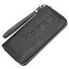 BW3019 Wholesale Casual Long Wallet Pocket Large Capacity Mobile Phone Crocodile Grain Gents Men Purse Wallet