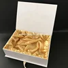 Custom Logo Luxury Hair packaging boxes with Gold Satin and Ribbon