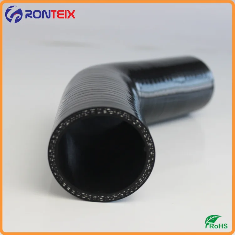 2.5" 45 Degree Silicone Elbow Hose Coupler Black Intercooler Pipe Turbo