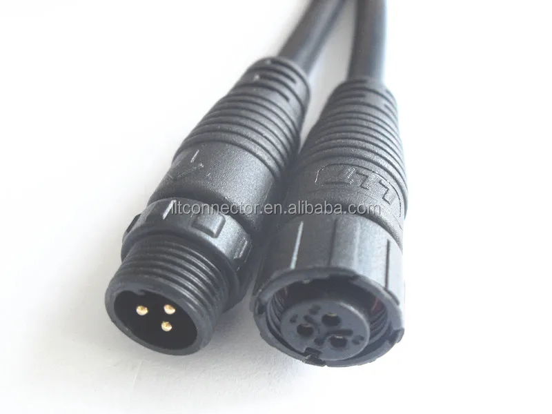 3 Pin Electrical Plug Waterproof Connector Injection Molded Cable 3 Pin Electrical Plug Waterproof Connector Injection Molded Cable
