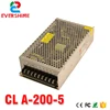 power supply 5v 40a A-200-5 Chuang lian Single output 200W switching power supply with CE approved