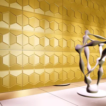 Interior Wave Board Mdf Waterproof Wall Covering Decorative Panel Bathroom Panels Acrylic Gl