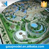 Real estate villa model with colorful light effect, building scale model maker