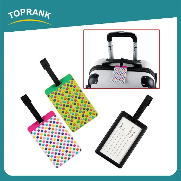 polka dot luggage strap