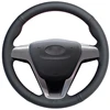 Design Your Own Styling Black Artificial Leather Hand Sewing DIY Wrapped Steering Wheel Cover for Lada Vesta 2015-2017