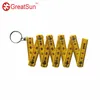 Mini 50cm 10 folded chain key type yard stick plastic folding ruler for carpenter construction builder