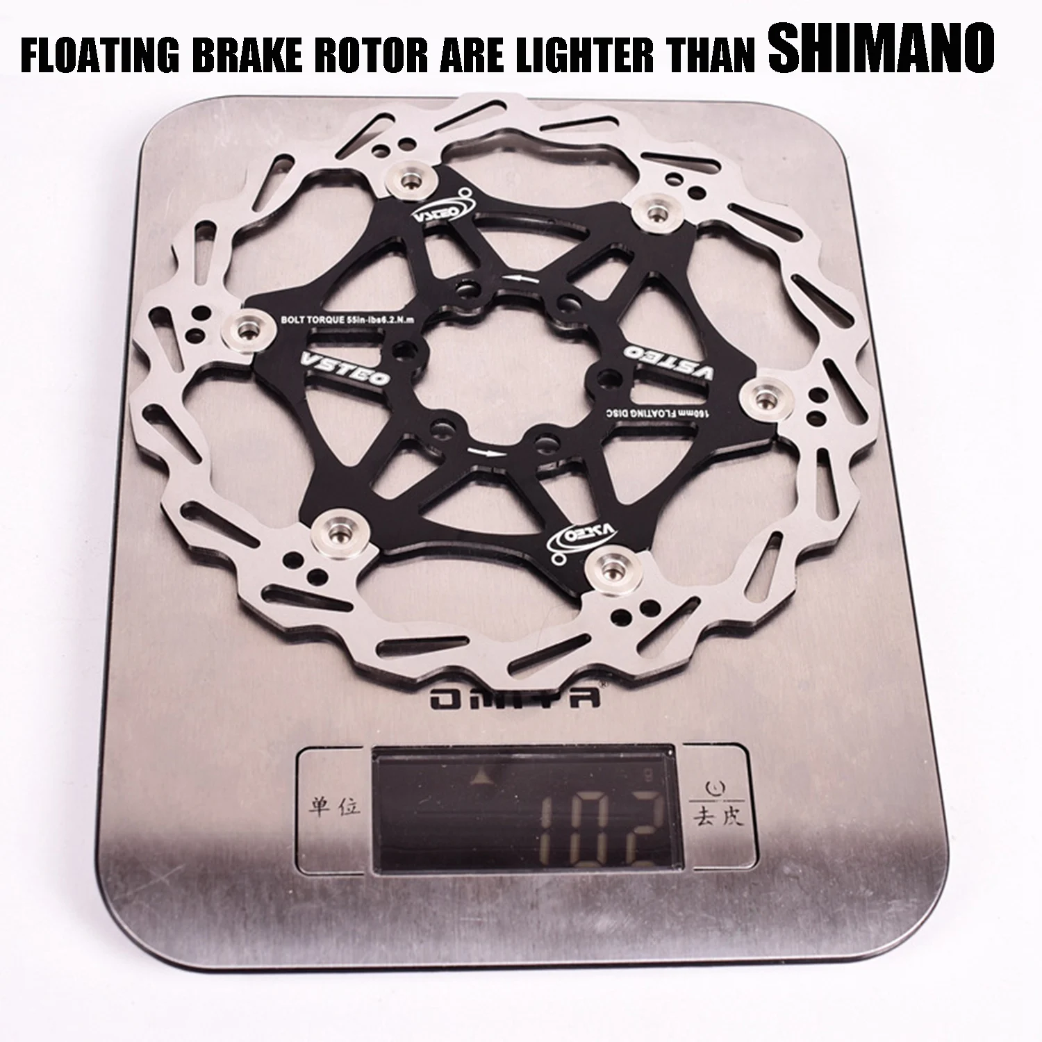 Mountain Bike Mtb Dh 6 Inch 160mm 180mm 203mm Float Floating Disc Brake Rotor Cycling Bicycle