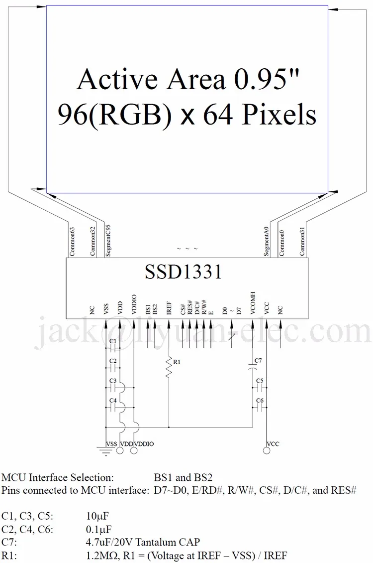 0 95 Inch 96x64 Full Color Ssd1331 23pin Oled Display Screen Panel Buy Color Oled Color Oled Display Panel Ug 9664hddag01 Product On Alibaba Com