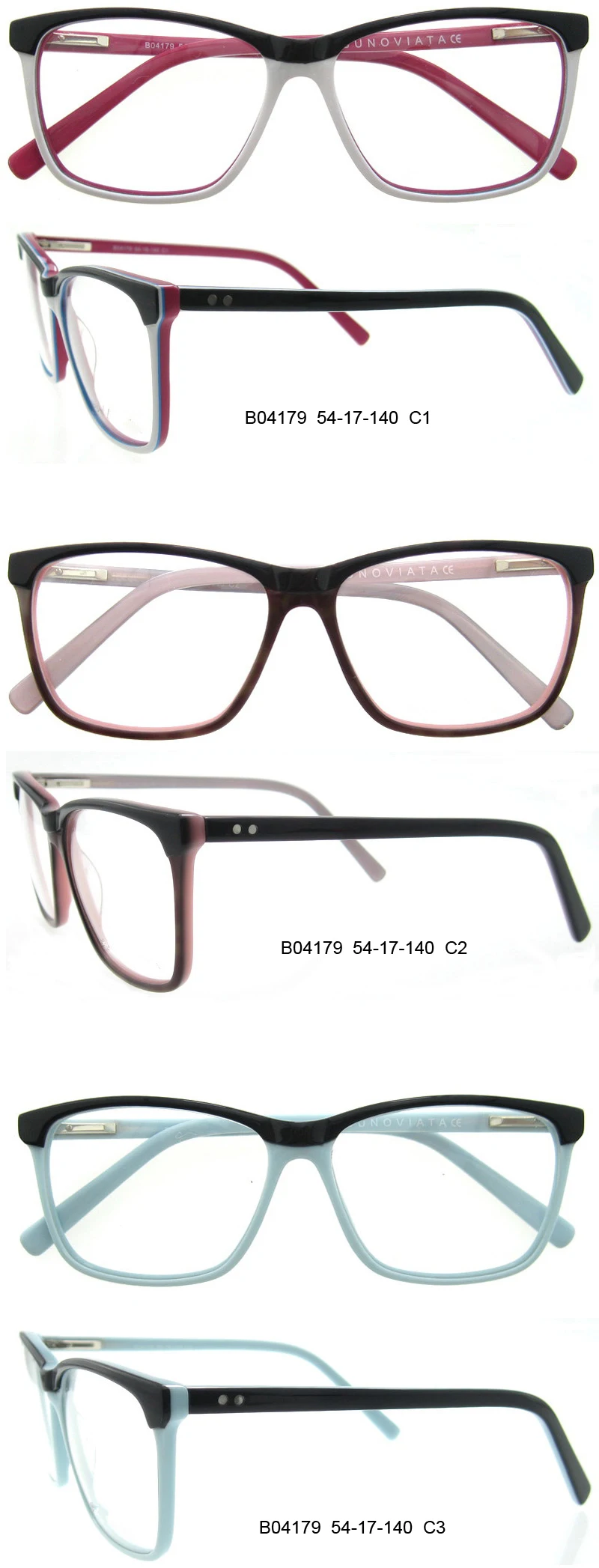 New Arrival Fashion Popular Eyewear Anti-blue Lens Italy Acetate 