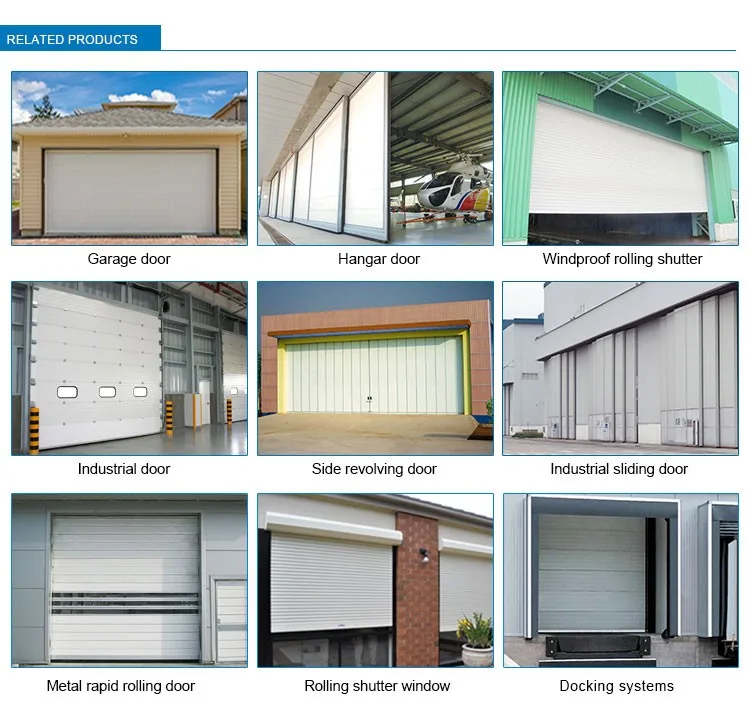 industrial exterior metal rapid roller shutter gate/door