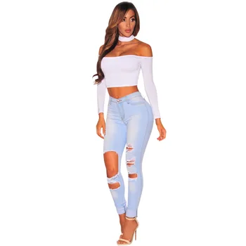 ice blue jeans for ladies