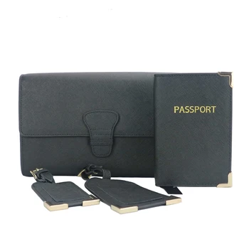 saffiano leather passport holder