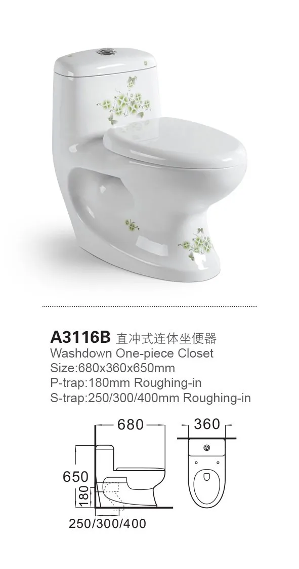 A3116b Bath Sanitaryware Comfort Height Washdown Bidet Toilet Germany