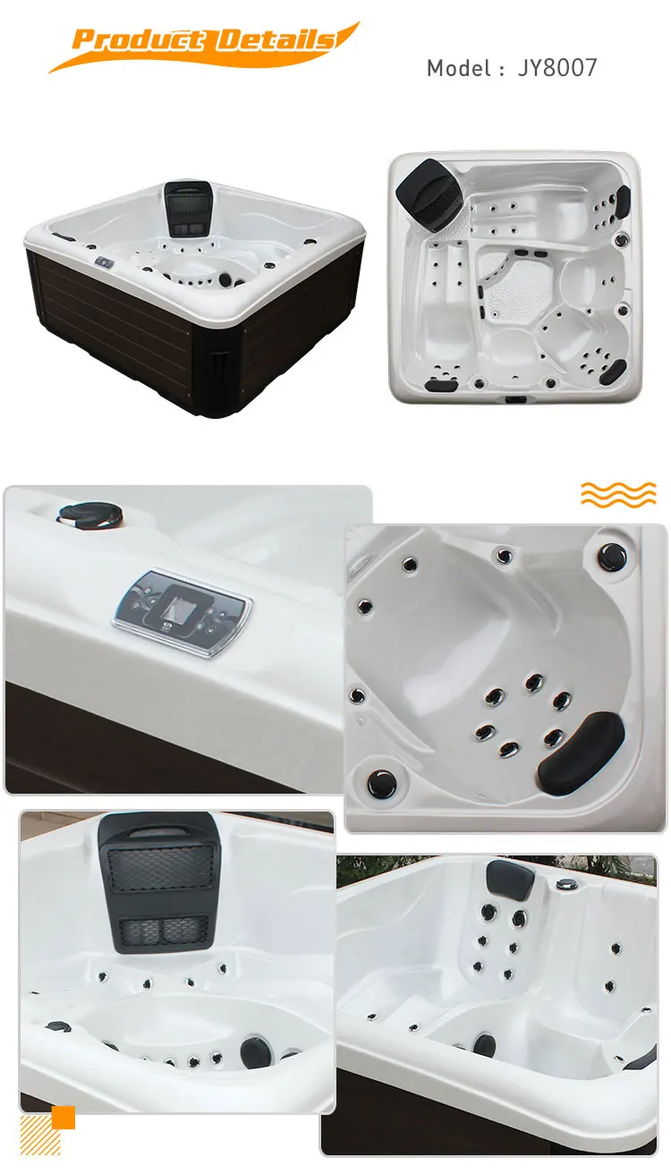 China Factory New Style 5 Person Hydro Spa Pool Hot Tub Combo With 42 Spa Jets