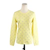 Yellow Lady Knitted Pullover with Dot