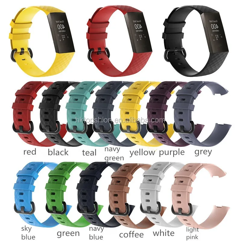 Fitness Sport Silicone Band for Fitbit Charge 3 4 Bands