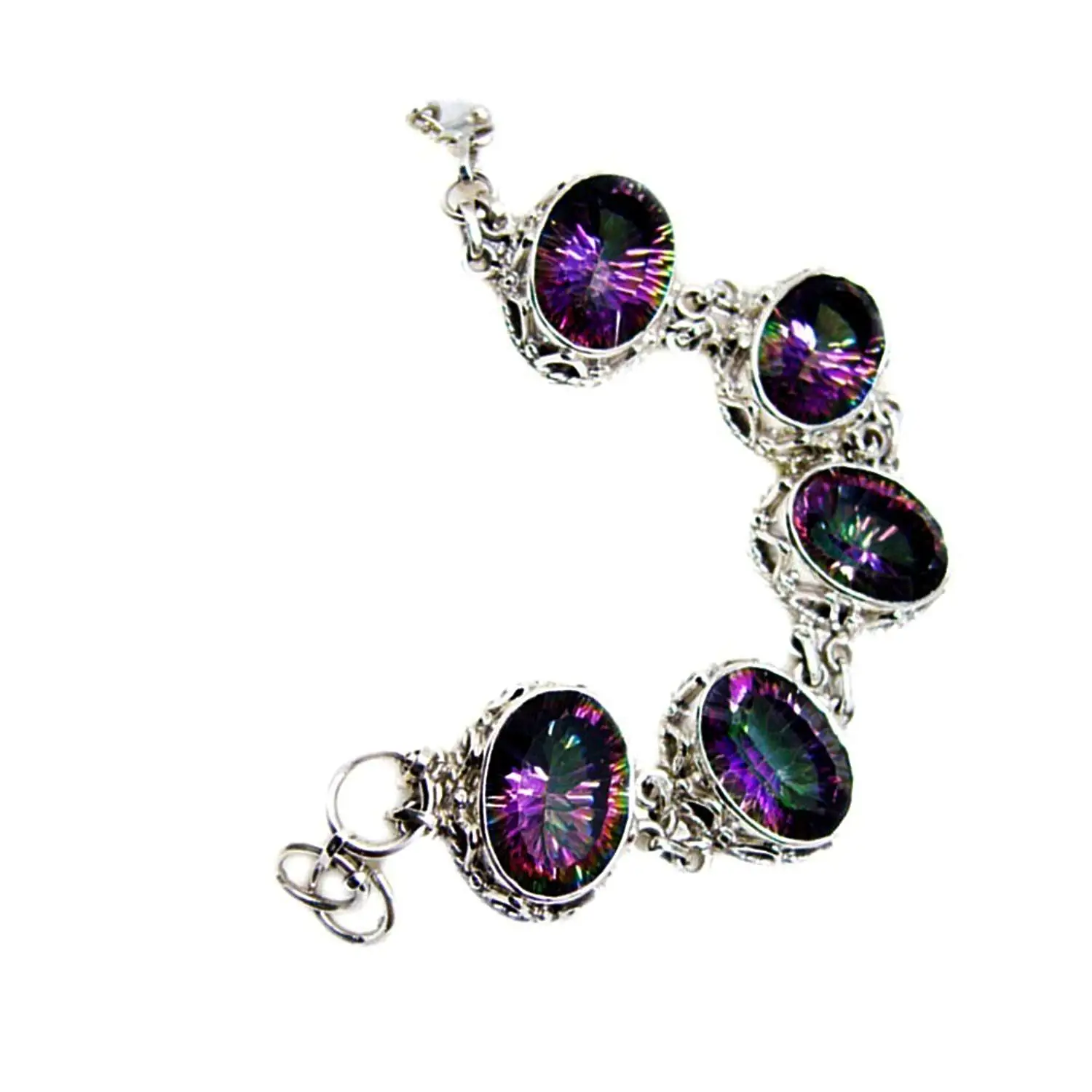 Jewelryonclick Real Smoky Quartz 925 Silver Pendant for Women Necklace Square Cut Chakra Healing Handmade