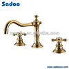 Bathroom widespread Brass Gold Laundry Taps