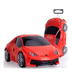 Vintage style 4 piece abs trolley suitcase luggage, hard case plastic suitcase