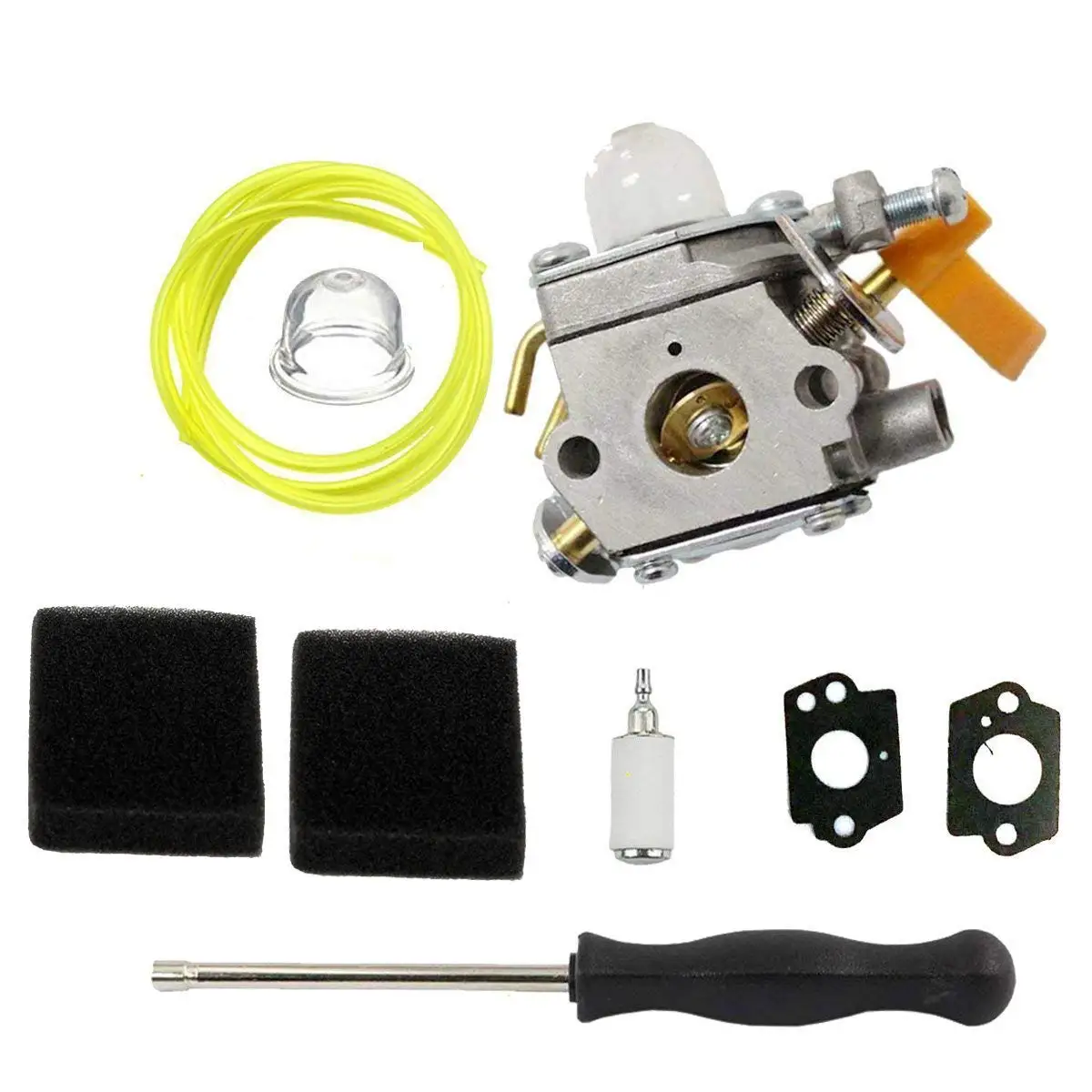 Carburetor & carb tool & Air filter For Carburetor F Homelite Ryobi 308054013 308054028 308054043 308054003 Carb Trimmer Ryobi 30cc RY30160 RY30220 RY30240 RY30260 RY30522 RY30542 RY305