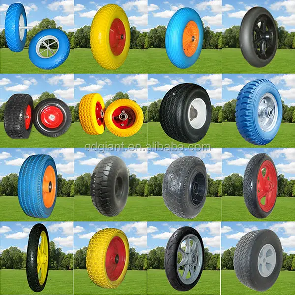 Provide puncture proof Strong toughness wear-resisting PU foam wheels