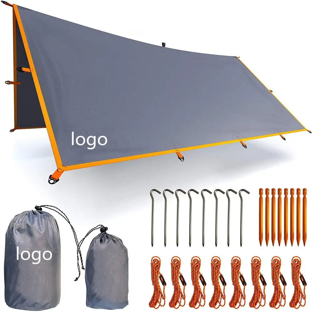 Woqi Outdoor Camping Tent Rain Fly Tarp 210t Nylon Ripstop Pu 3000 ...