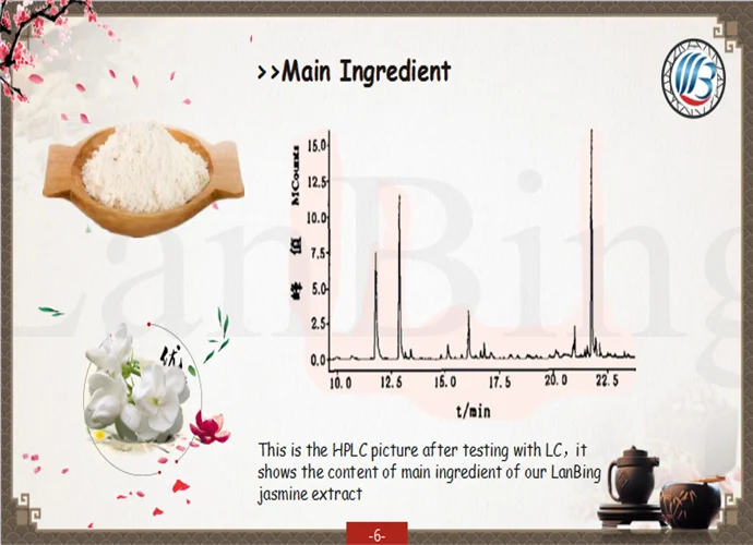 Gmp Standard Bulk Pure Natural Jasmine Powder Jasminum Flower Extract