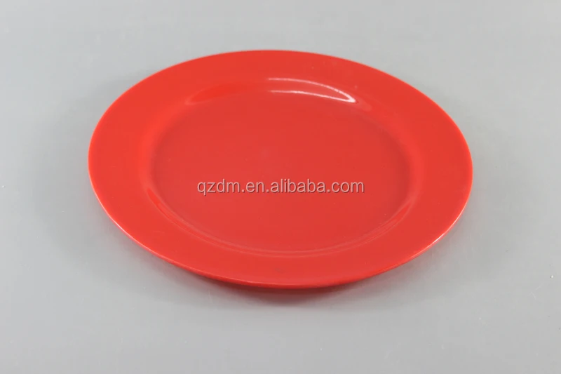 Red Melamine Diner Plate Serving Dishes