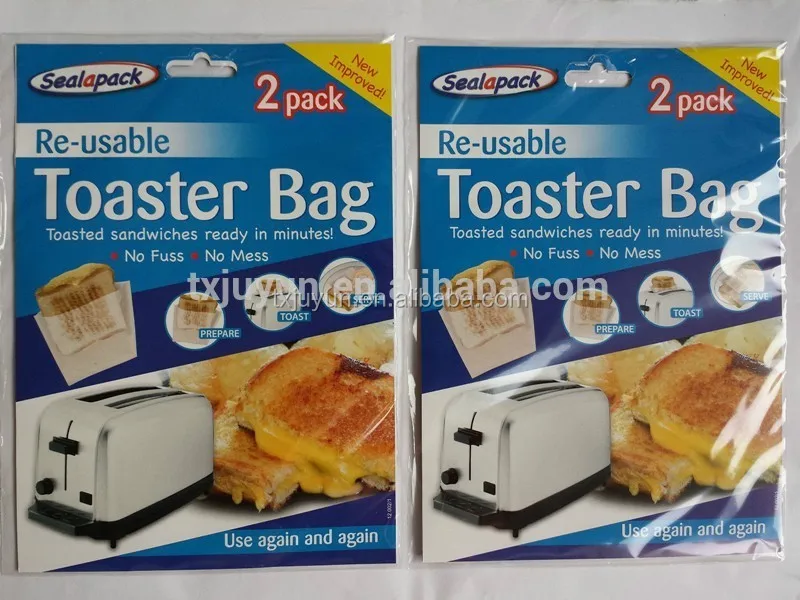 NEW Reusable Toast Bags Toasty Toaster Toastie Sandwich Buy single or set of 2