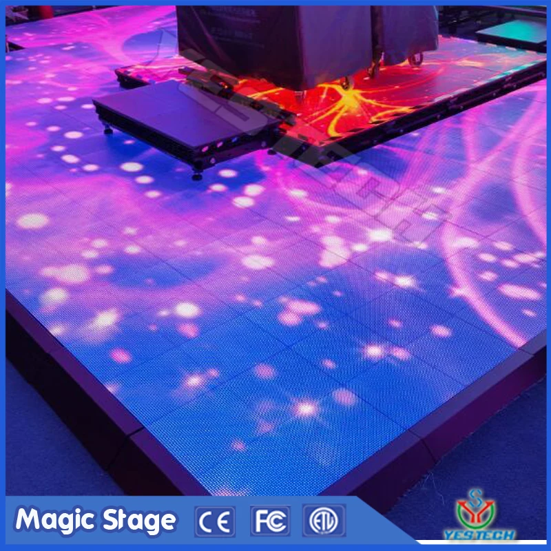 Luar untuk indoor P5 led panel lantai  dansa  portabel 
