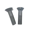 DIN604 countersunk head Nib bolts Carbon steel black oxidation 4.8 6.8 8.8 10.9 12.9 grade material