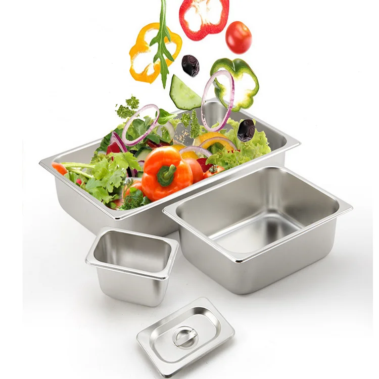 Stainless Steel Regular Food Container 1/2gn Pan Restaurant Equipment