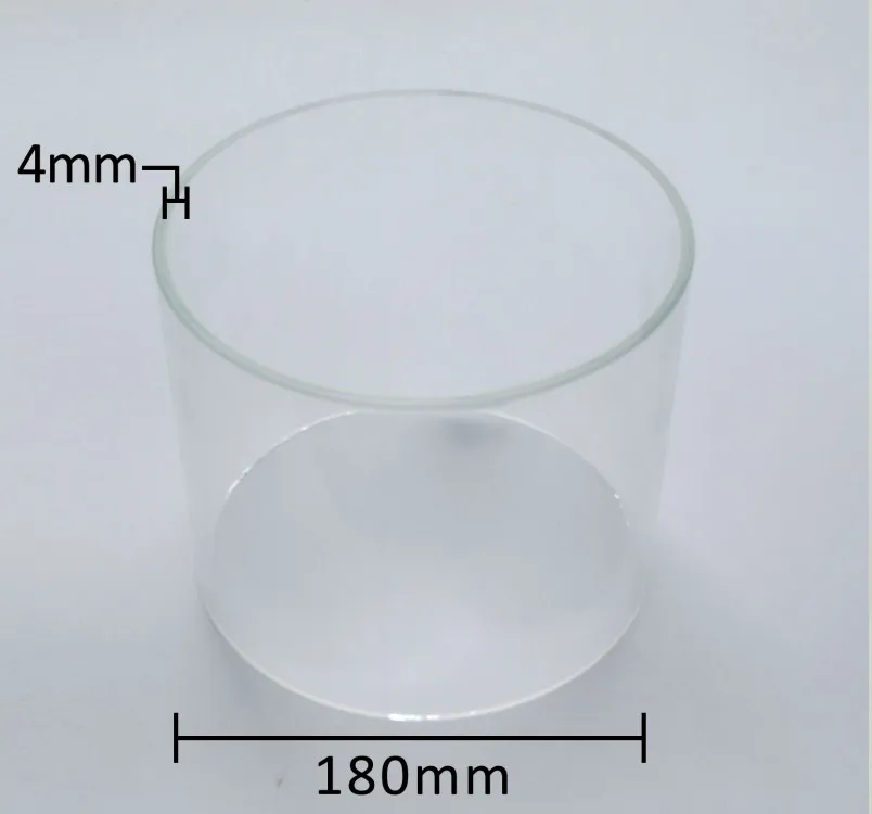 Clear high borosilicate glass tubes