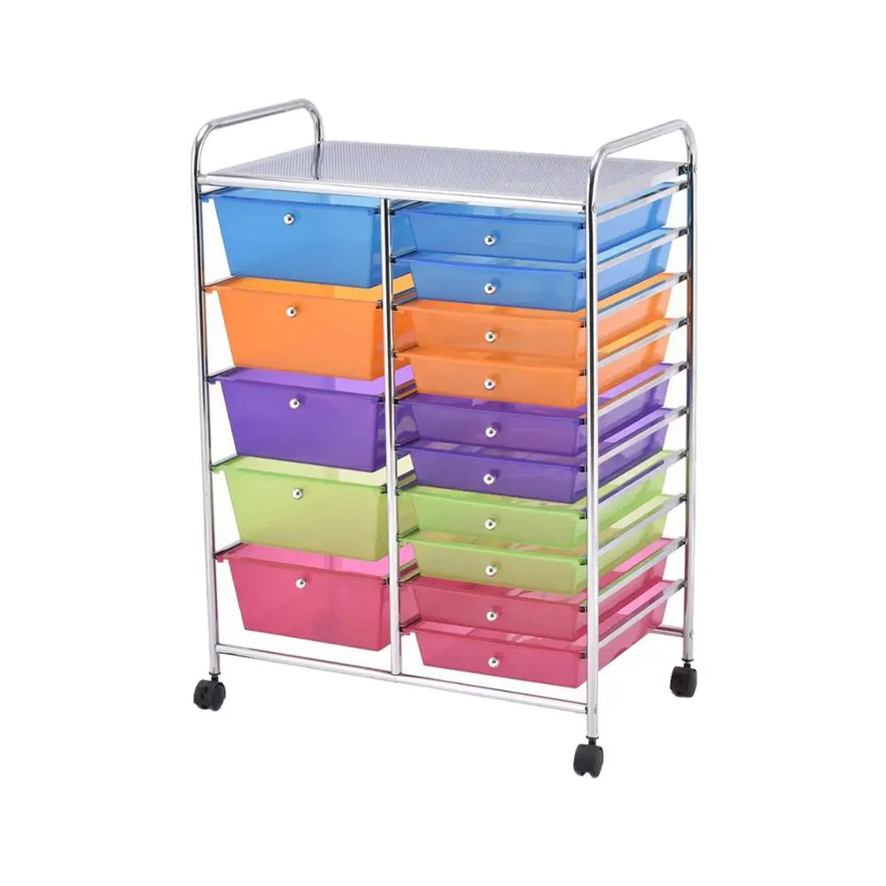 Multi Purpose Plastic Drawer Kitchen Trolley Beauty Salon Drawer