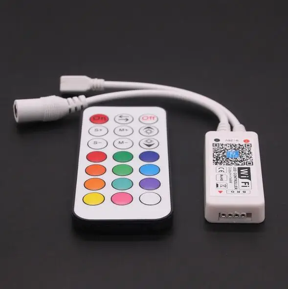 DC12V mini Wifi RGB RF LED Controller With 21Key Remote Control