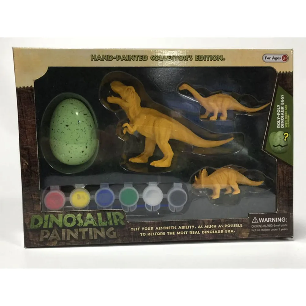 Diy Drawing Educational Toy Paint Your Own Dinosaur Figurines With
