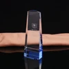 Costomerized Business Wedding Gift Cutting Rectangle Engraved Crystal Block Trophy