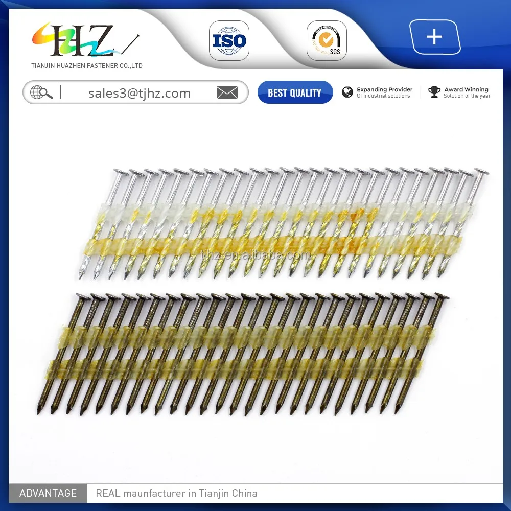 21 Degree Smooth Twisted Shank Collated Plastic Strip Nails Buy