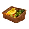 Plastic wicker basket for bread with customized size
